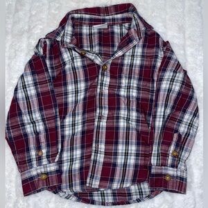Boys Plaid Button Down Shirt